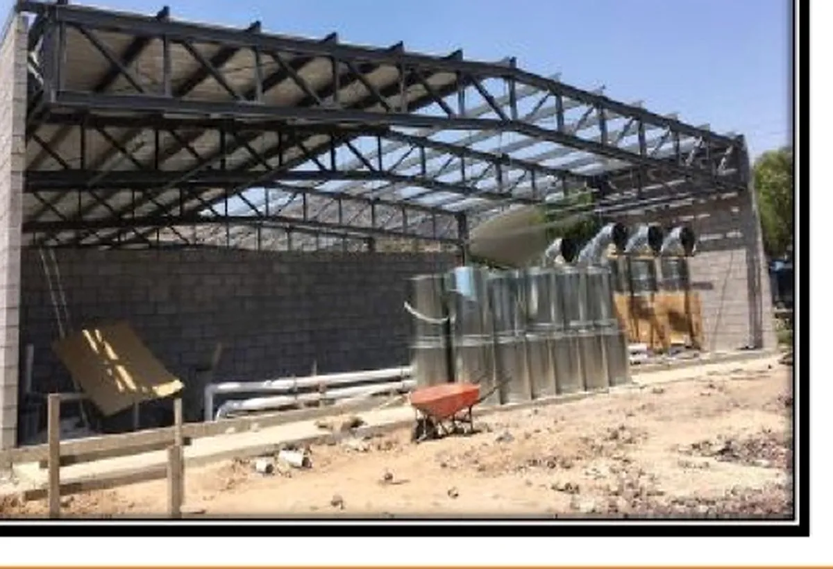Estructura del Deportivo Bicentenario Hank González en obra